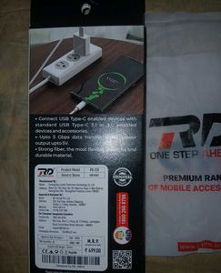 Fast Charging Type- C Data Cable (White)