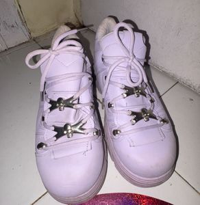 Lilac Platform Sneakers
