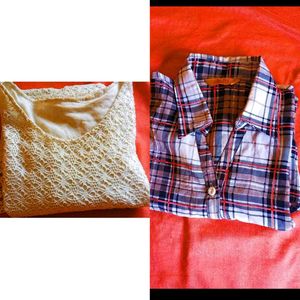 🎀Ivory Net Style Top & Shirt For Women's 🔖