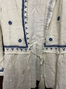 Embroidered White Jacket