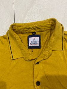 💛 Stylish Mustard Yellow Polo T-Shirt – Grab it