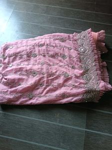 Pink Embellished Ethnic Skirt