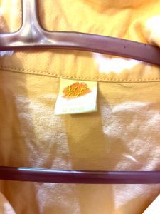 Peach Cropped Denim Jacket