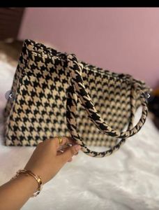 Mini West Geometric Printed Bucket Tote Bag