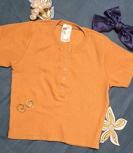 H&amp;M Yellow Crop Top