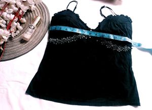 Very Beautiful Embroidered Black Top
