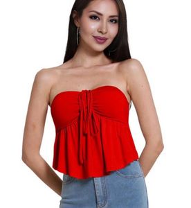 Chic Red Tube Top