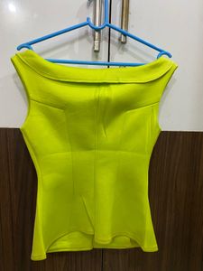 Neon Bateau Neck Top