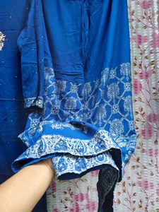 Sale 🔥🔥High Low Cotton Kurta With Pant Set 🔵💙