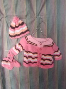 Cute Knitted Baby Set