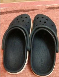 Navy Blue Crocs- Men 8
