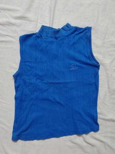 ❗ CLEARANCE ❗ Blue Oakley Mock Neck Tank Top