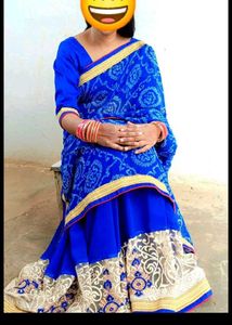 Elegant Blue Saree