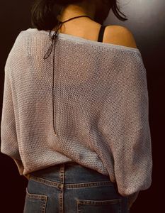 coolest y2k see-through knitted sweater