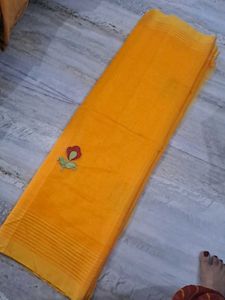 Elegant New Yellow Saree