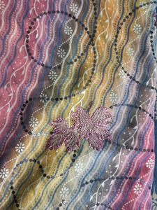 Rainbow Ombre Sequin Saree