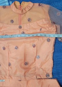 Peach Lehenga Choli Set