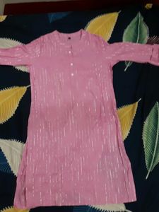 Pink Striped Tunic Top