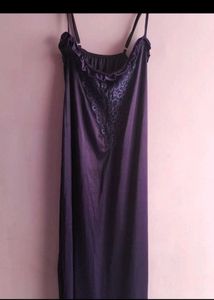 Purple Satin Robe