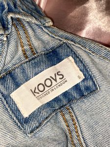 Koovs Denim Overalls/Dungaree❤️‍🔥| Frayed Hem