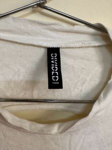 H&amp;M White Backtie Top