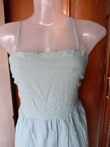 Mint Green Ruffle Hem Dress
