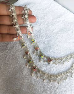 Pure Silver Anklets with Bells