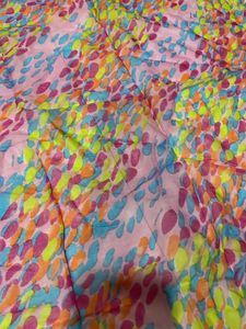 Multi Coloured Printed Square Scarf