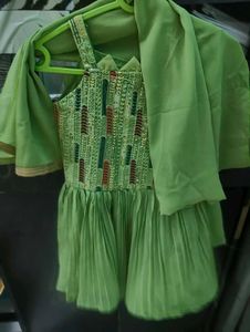 Green Dress with Dupatta