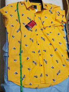 L&#39;amour Original Mustard Printed Shirt For Men