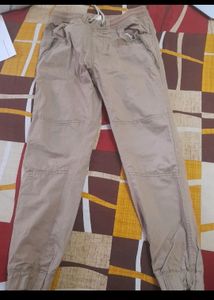 Khaki Colored Joggers Waist 28 -32