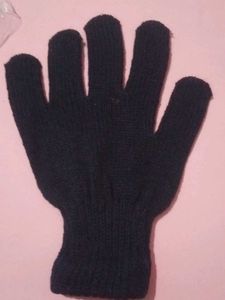 Blue Knit Glove