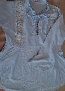 Elegant Light Blue Top