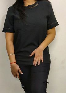 Imported Brand New Basic Black Top 🎀
