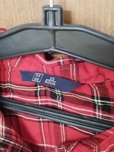 Women Red Checked Shirt