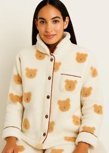 Cute Bear Print upper piece