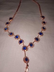 Blue Floral Necklace