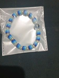 Beaded Bracelet with Heart Charm