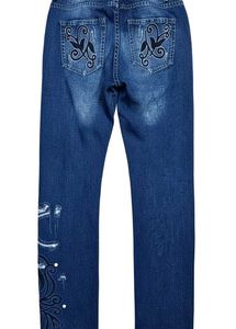 Embellished Denim Jeans