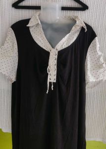 Elegant Black & White top/tee
