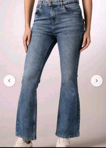 SHEIN BRAND Boot Cut Blue Denim Jeans