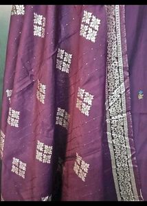 Deep Purple Kurta Set With Beautiful Dupatta