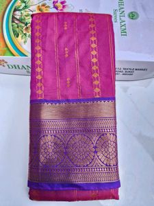 Pink & Cofer Jari  Silk Saree