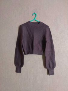 Cropped Long Sleeve Sweater