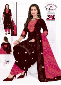 Bandhani Print Dress Material