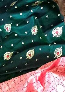 Combo Of 2 Saree_satin Silk And Mysore Sillk