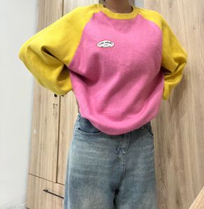 Pink & Yellow Pullover