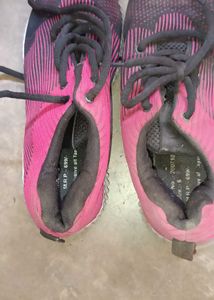 Pink &amp; Black Running Shoes