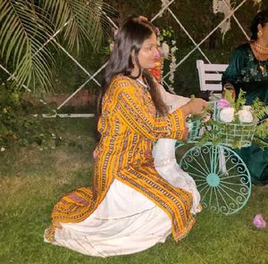 Rajasthani lehnga kurti set mirror worked