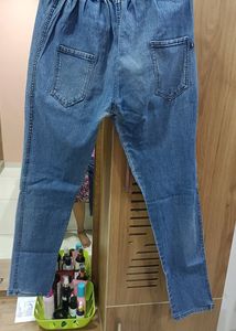 blue Jegging With Elastic